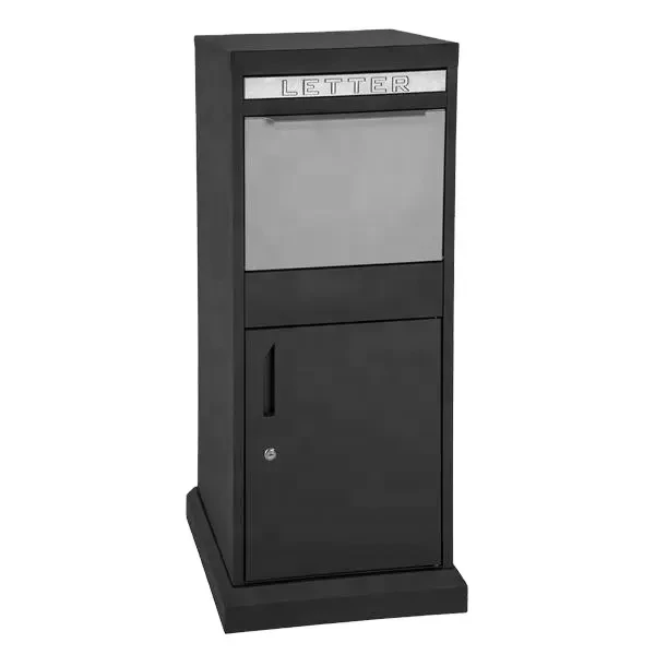 Parcel Box Supplier Wholesale Custom Galvanized Steel Modern Standing Parcel Package Delivery Post Letter Mailbox Drop Box