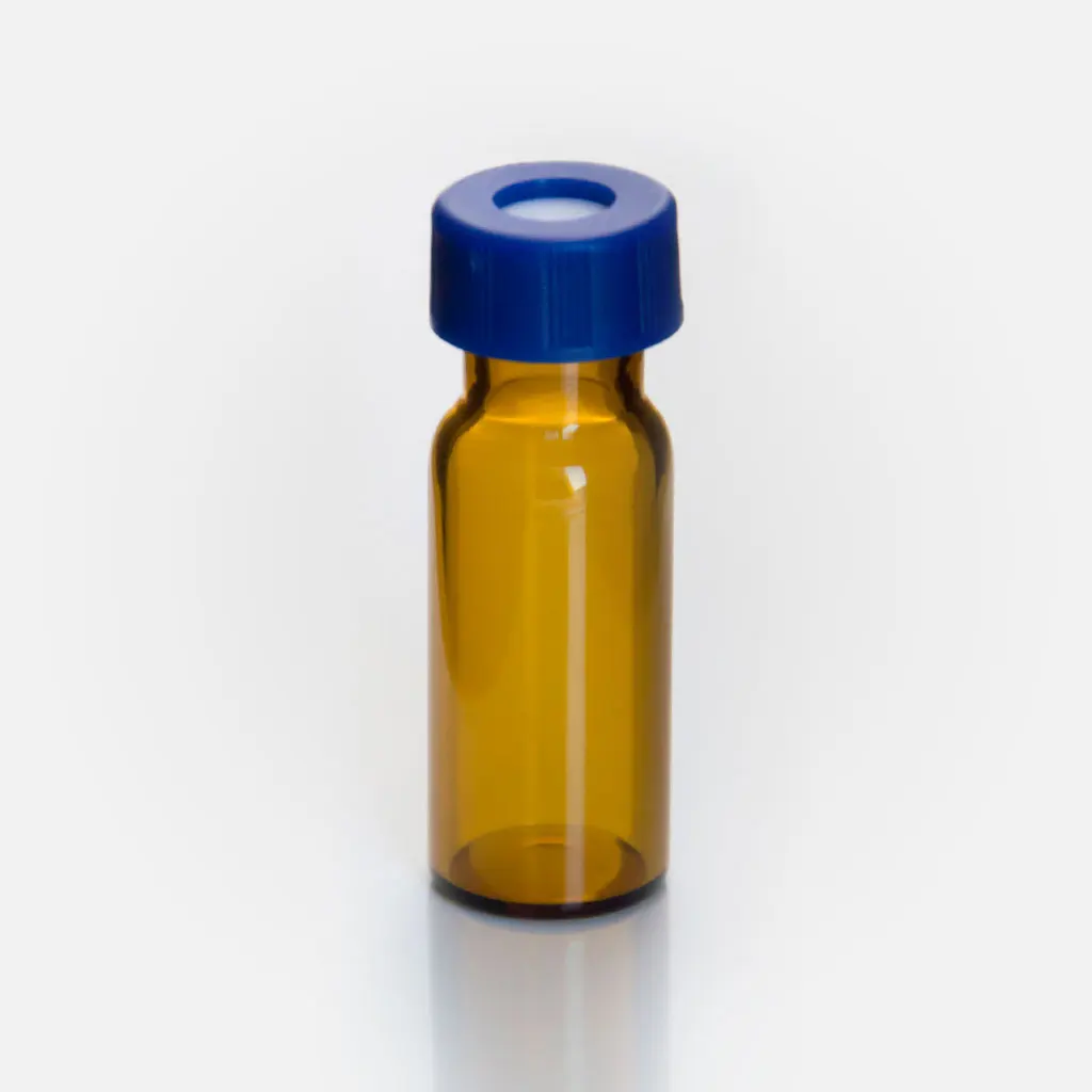 1.5ml chromatography sample vials 2ml glass HPLC vial 12*32 mm 9-425 screw PP cap lab consumables supplies