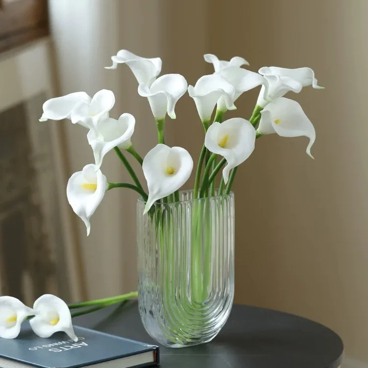 PU calla lily simulation flowers flowers hand bouquet bouquet home decoration wedding supplies Photography props