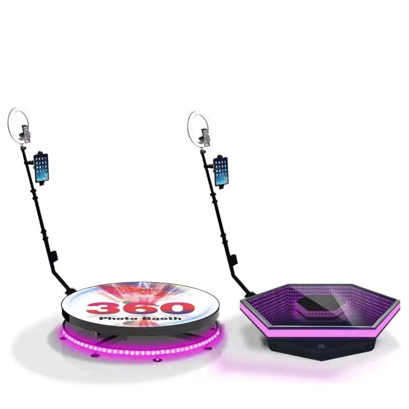 Chestnuter Social Media 360 Degree Photo Booth Automatic Spin Platform Portable Photo Booth For Clubs