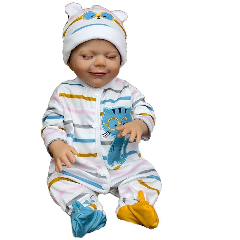 Оптовая продажа 18-дюймовые куклы Reborn мягкие виниловые модели Мультяшные игрушки модные для детей подарки
