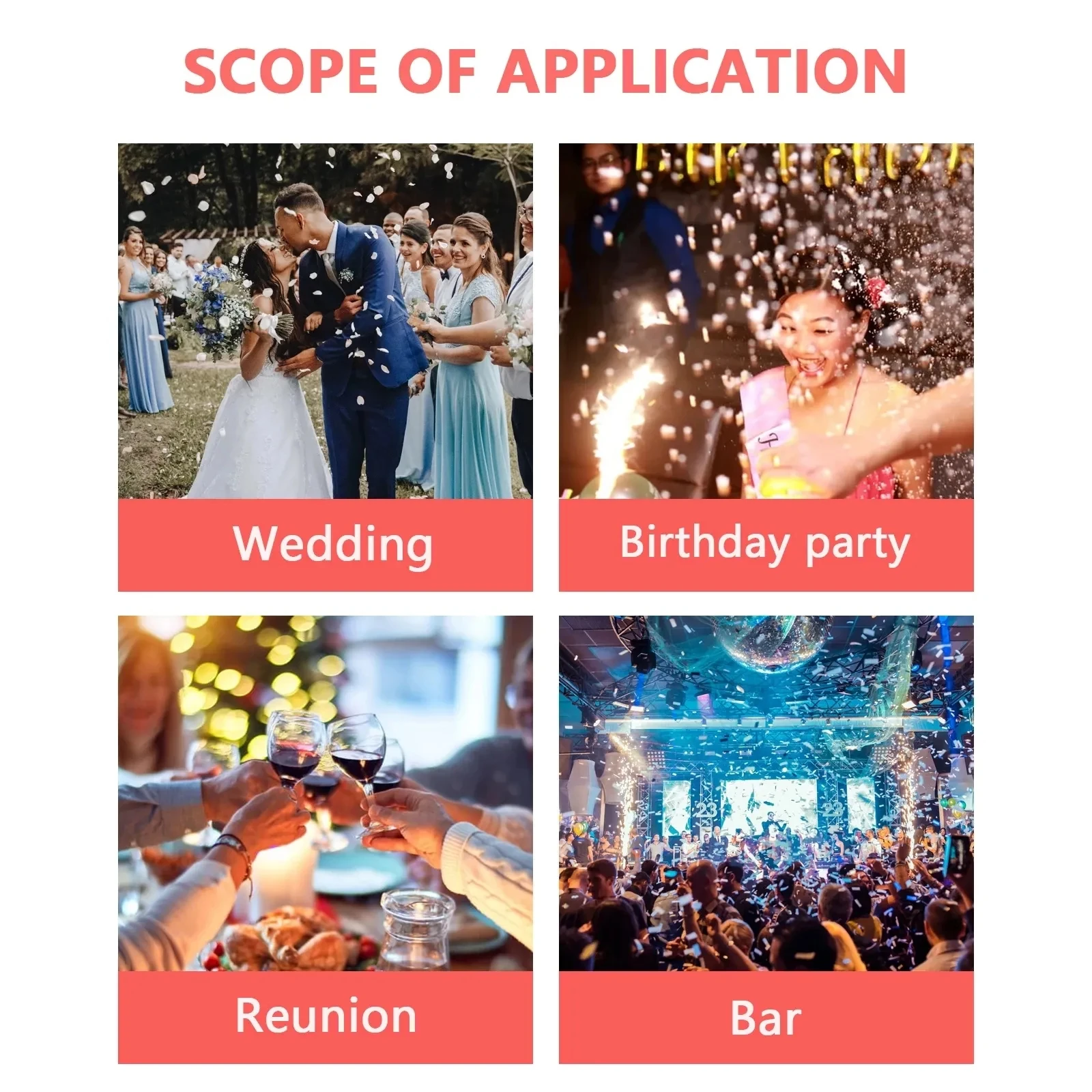 Hot Sale Inflatable Balloon Fireworks Gun Party Toy Confetti Holiday Atmosphere Gift Birthday Wedding Balloon