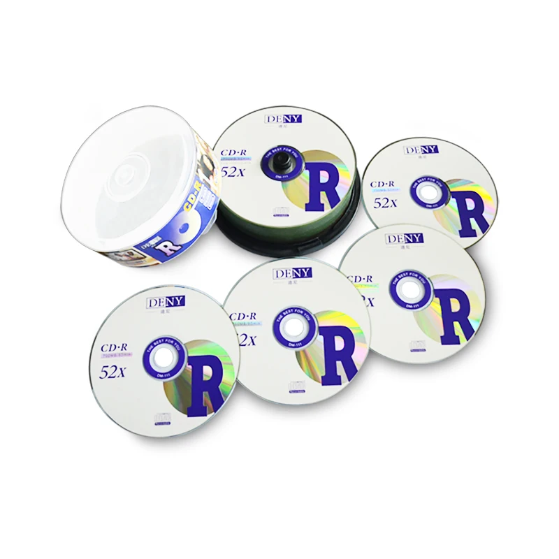 China manufacture blank cd r 52x with bulk