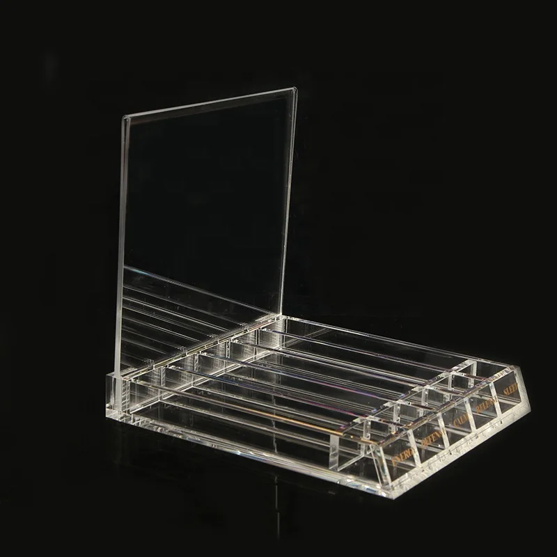 Wholesale Custom Tabletop Multilevel Rack Clear Acrylic Display Stand For Essential oil Nail polish Bottle