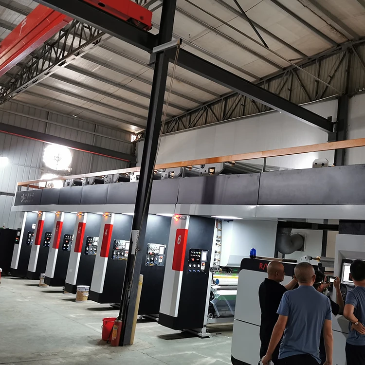 Made in China good quality new automatic 10 color ELS rotogravure printing machine