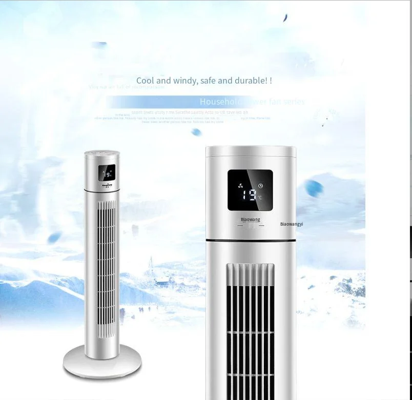 Factory Touch Sensitive Screen Smart Electric Bladeless Ventilateur Tower Pedestal Fans For Household