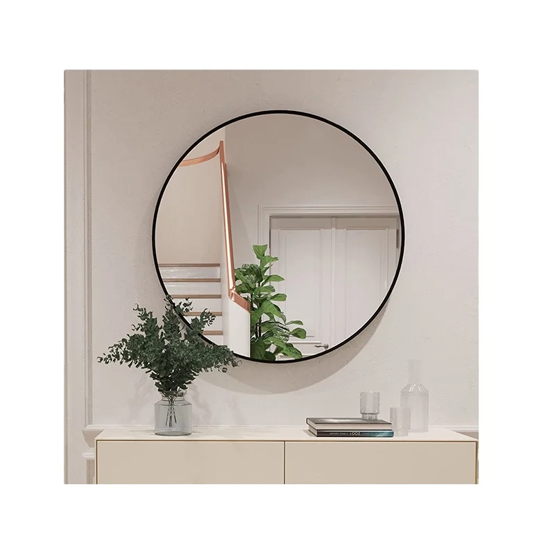 Size Customization Luxury Big Large Frame/Frameless 80Cm 90Cm 110Cm Mirror Round Wall Bathroom Mirror