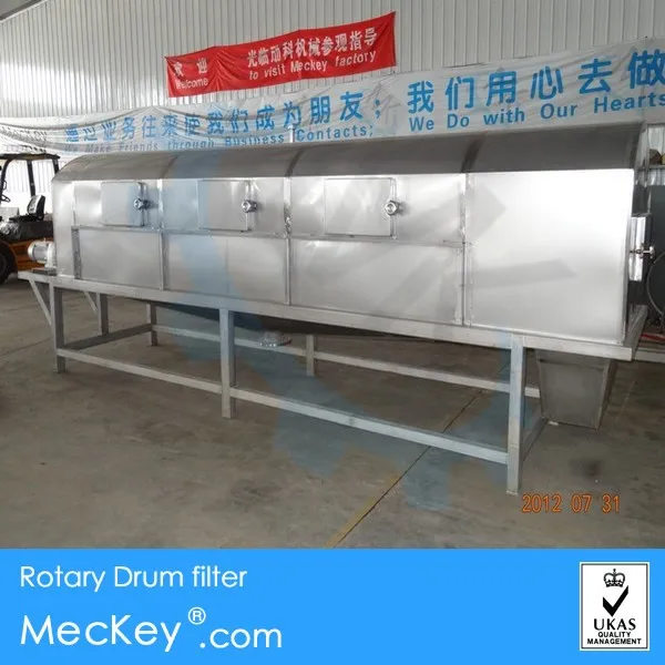 Meckey Precision washing gluten and separating starch from the wet wheat starch Rotary Drum Filter