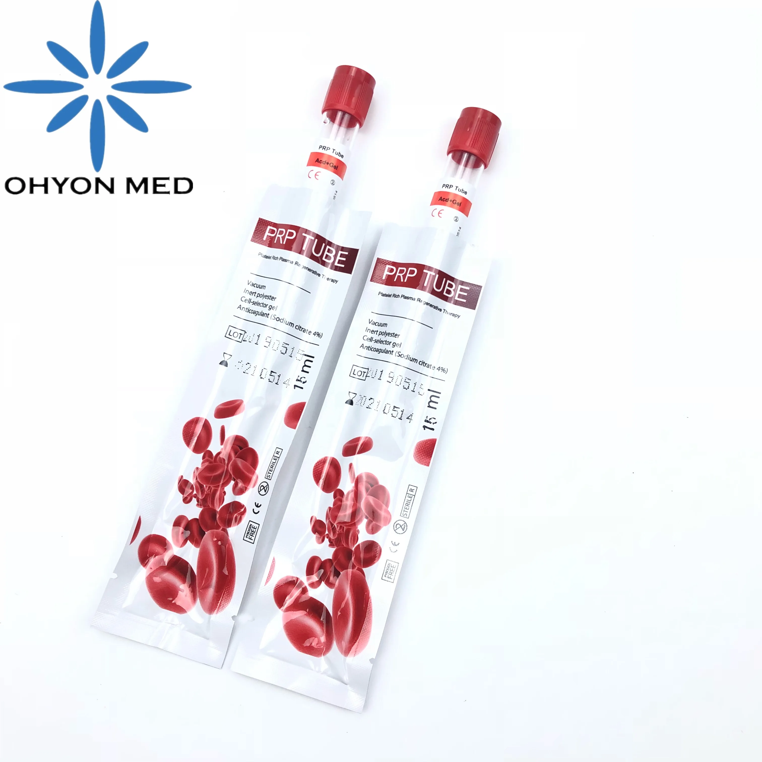 Концентрат фактора роста 8 мл 10 мл 12 мл 15 мл богатый тромбоцитами плазменный ACD-A/биотин/хлорид кальция с гелем для ПРП-трубки