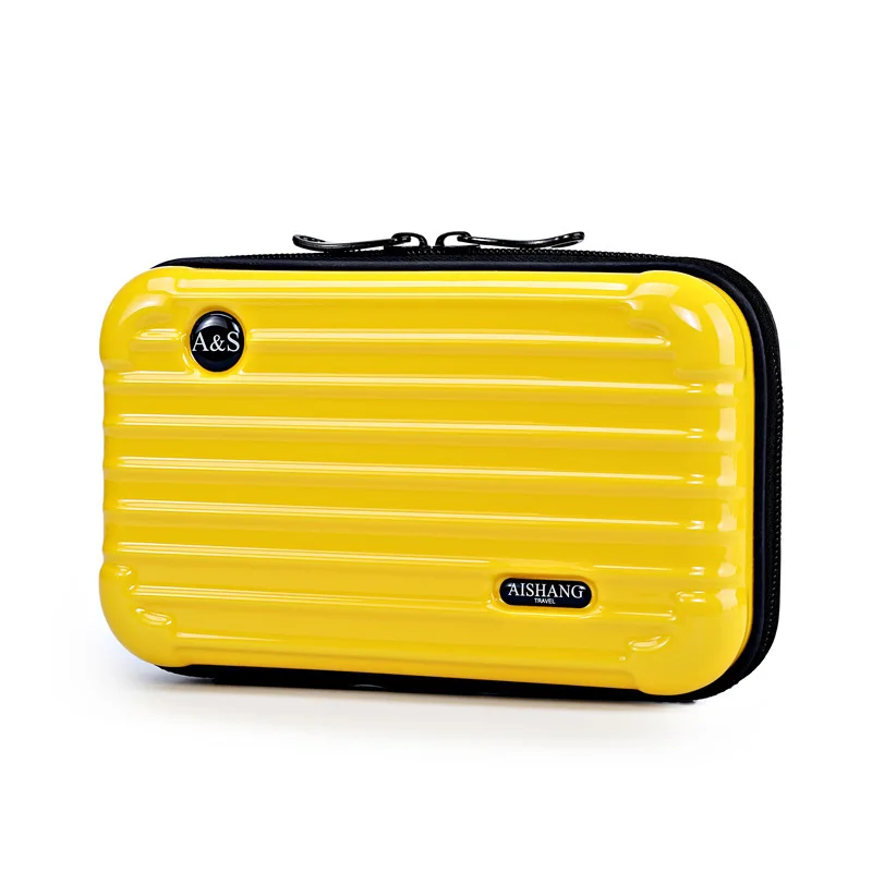 Multifunctional makeup Bag Fashion Clutch Small Luggage Bag crossbody Suitcase Shape Totes Bag