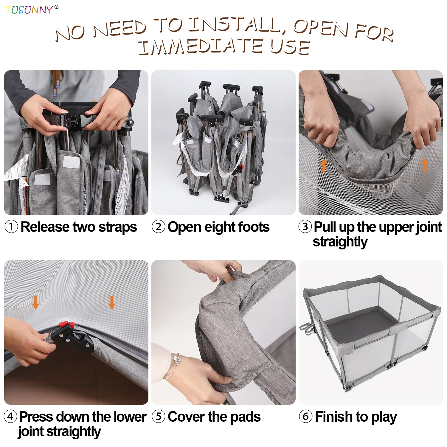 China Manufacturer Plastic Foldable Baby Playpen Safety Baby Playpens Large Baby Playpen