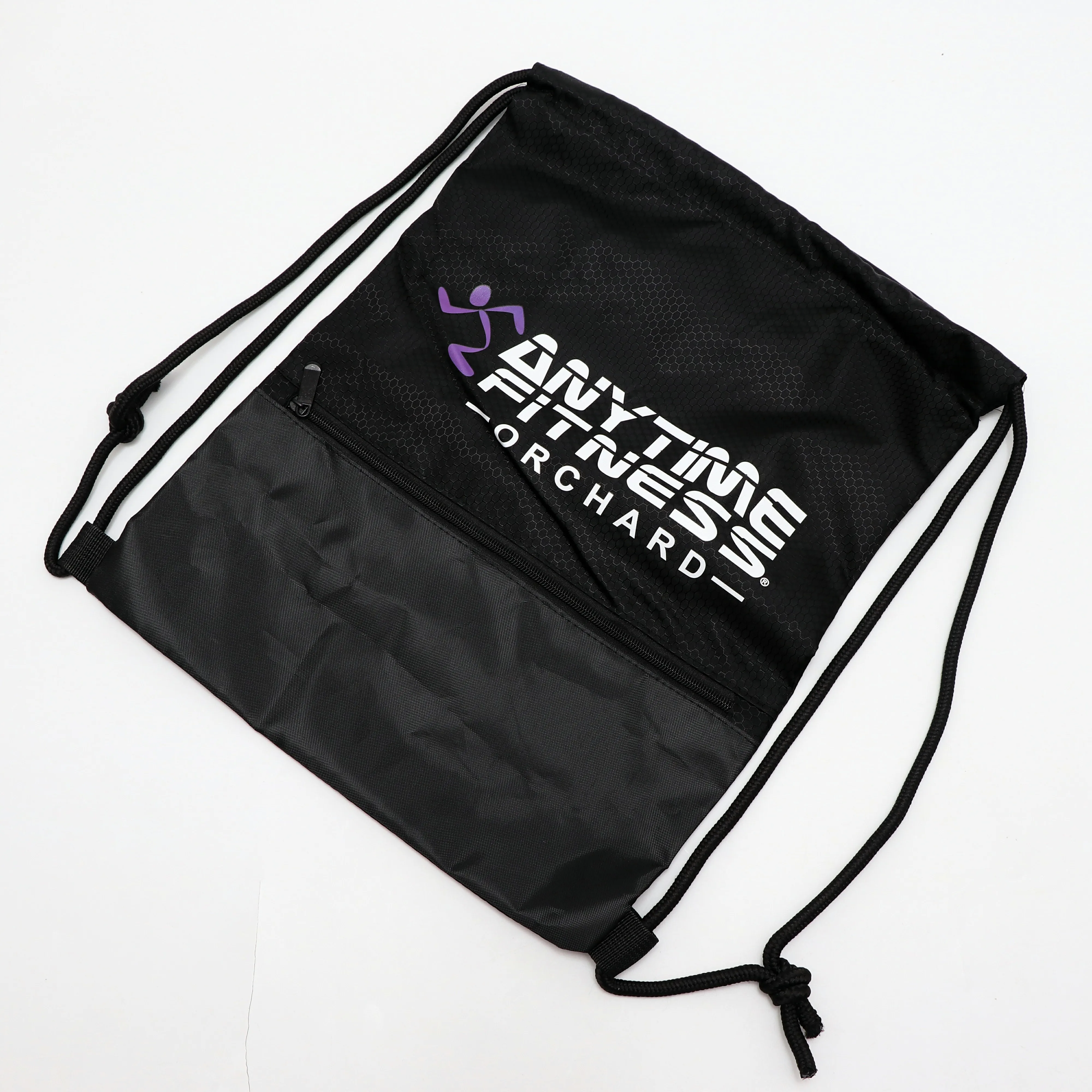 Eco-friendly nylon polyester draw string bag fitness backpack sport gym drawstring backpacks bags with custom print logo