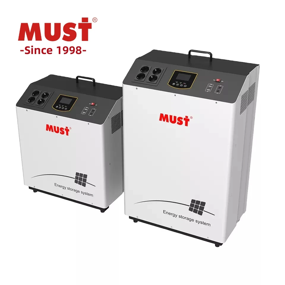 MUST House Portable Energy 1.5kw 5kw 3kv Home Back Up Hybrid Power Off Grid Batteries For Solar System Inverter Euro Stock