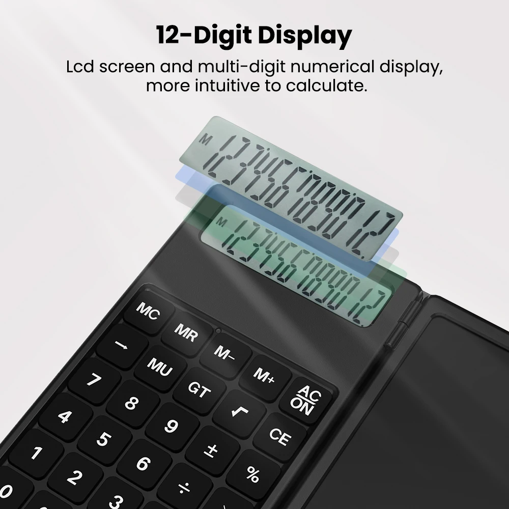 NEWYES 2 in 1 Electronic Mini Calculator 5 Inch Lcd Writing Tablet 12 Digit Calculator With Writing Board