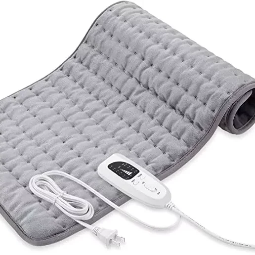 Factory Rehabilitation Therapy Heated Back Pain Cramps Relief by Machine Washable Auto Shut Off Moist Dry Electric Heating Pad