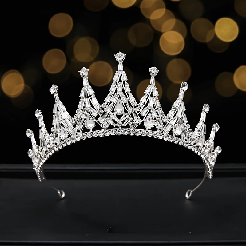 DAIMING HG02141Philippines Crown Wedding Dress Adornment Dress Party Crown Wigs Tire Accessories