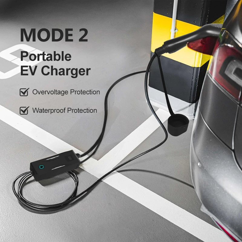 16a Mode Level 2 Ac Ev Charger 11kw Evse Portable Ev Charger Electric Vehicle Car Charger
