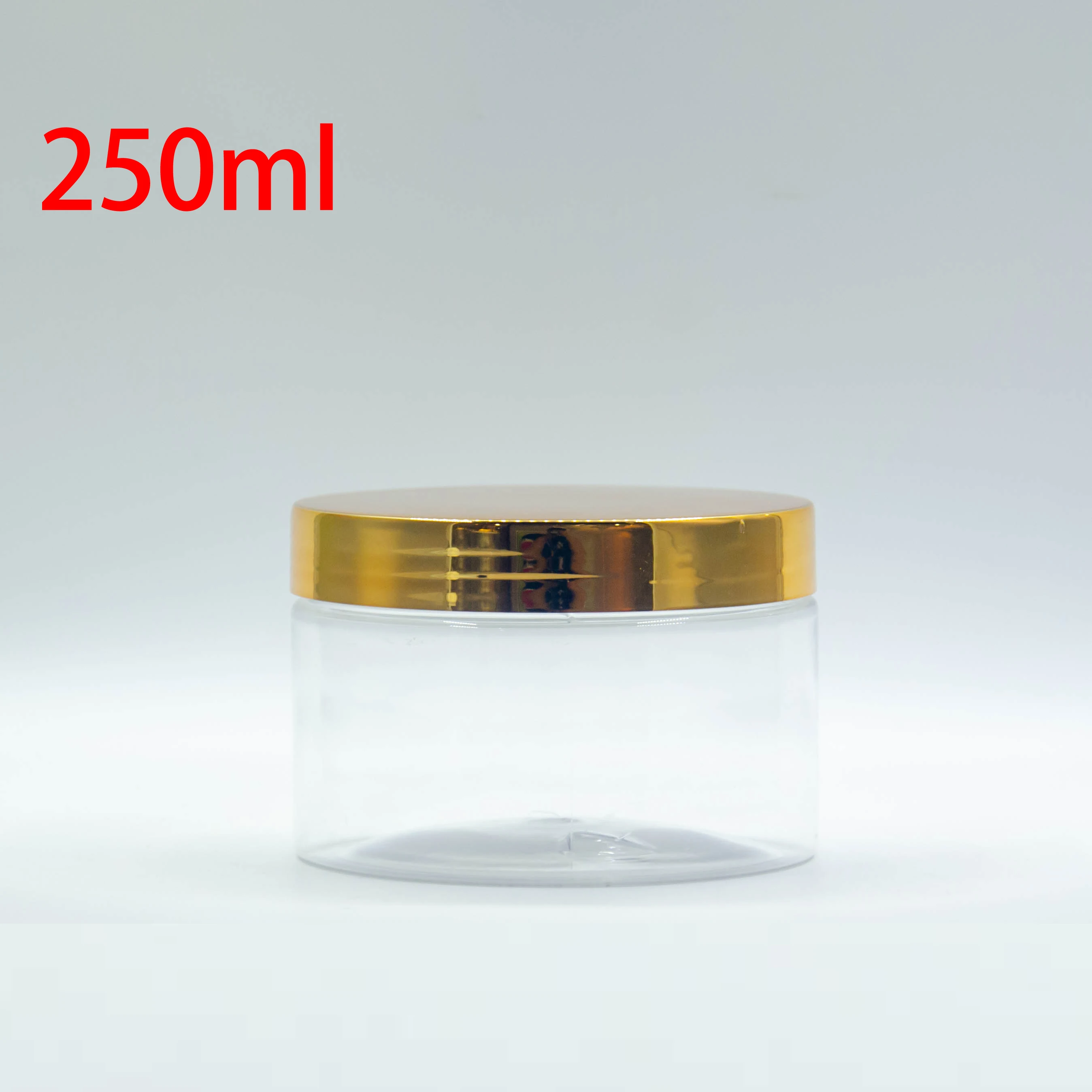 Best Selling Clear Plastic Jars 250ml 300ml 500ml 600ml 8oz 16oz Empty Body Butter Containers for Cosmetic Packaging