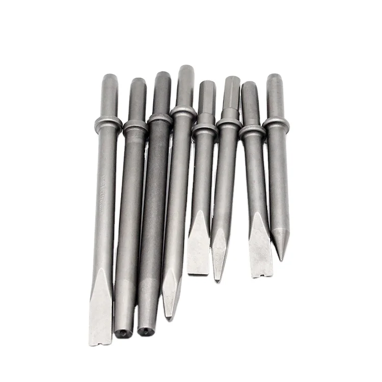 Customized Quarrying Machine Parts Crushing Machine Pneumatic Pick Slotted Tools Galvanizing Plus Point Chisel