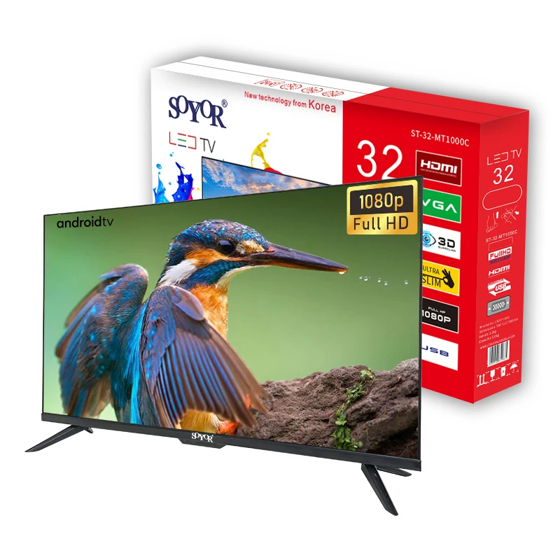 New arrival frameless 32 inch Smart TV Normal TV 43 50 55 65 75 4K Android LED Television for hotel home