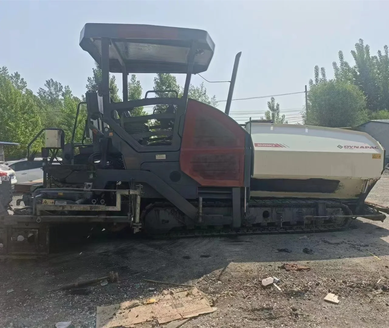Used Dynapac SD2550CS 2550CS 6m Telescopic asphalt paver road machinery Telescopic paver price for sale