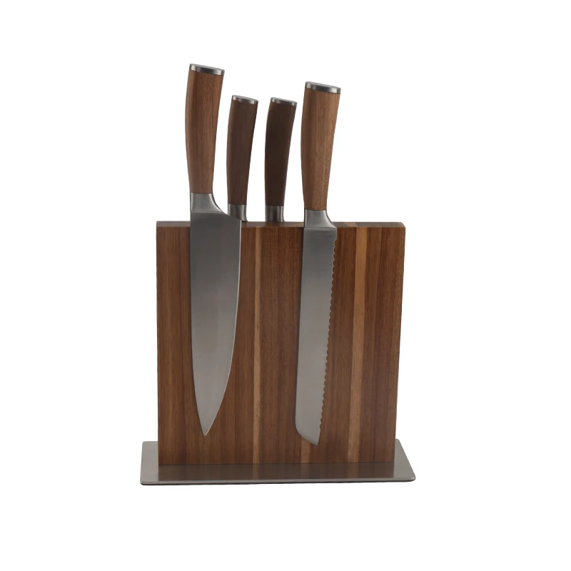  Home Kitchen Magnetic Knife Block Holder Stands with Strong Multifunctional Storage