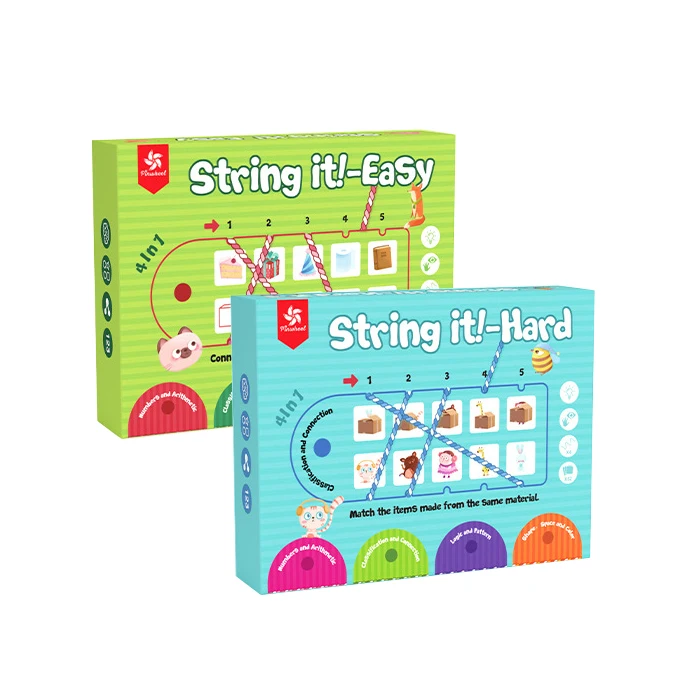 
Baby thinking exercise game toddler Lianliankan rope games children paper early education toys learn board games toys for kids 