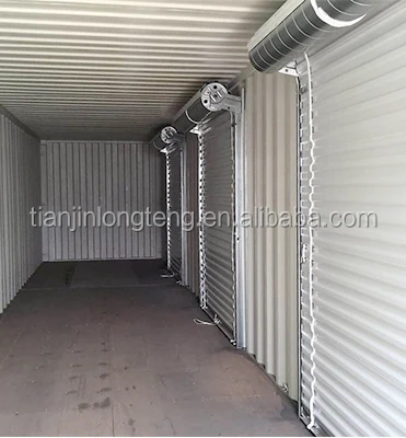Portable Storage Roller Up Container House 40ft 40 feet Self Shutter with 4 5 6 7 8 Doors Shipping Container