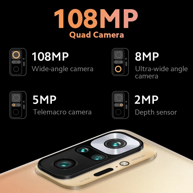 Global Version Xiaomi Mobile Redmi Note 10 Pro 6GB RAM 64GB DotDisplay 6.67 Snapdragon 732 5020mAh Smartphone Xiaomi