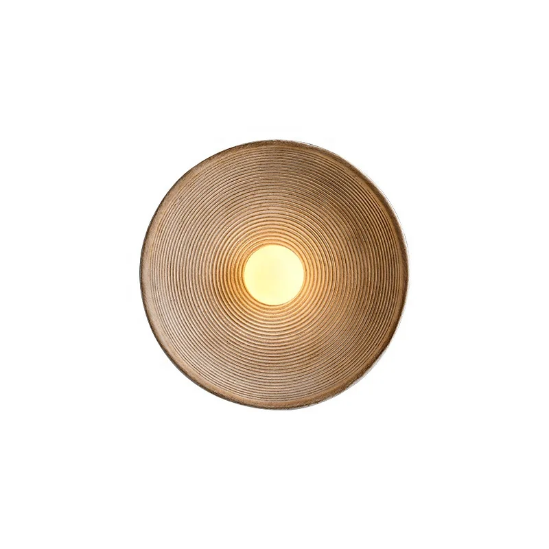Vintage round E27 industrial decoration design mounted indoor wall lamp for corridor bedroom hotel