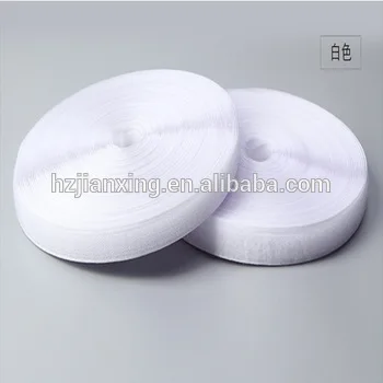 Various Width White And Black 30% Polyester 70% Nylon Tape Roll Hook And Loop Tape For Bags Clothing Shoes Hat