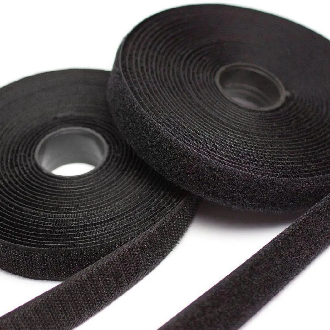 Professional double two sided strip nylon tape fasteners hook and loop straps made with OEKO-TEX certificate