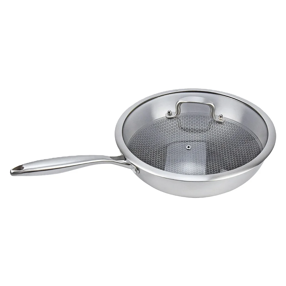 Manufacturer Wholesale Modern Stainless Steel Cookware Frying Pan Non-stick Pan for Kitchen Frying Pan