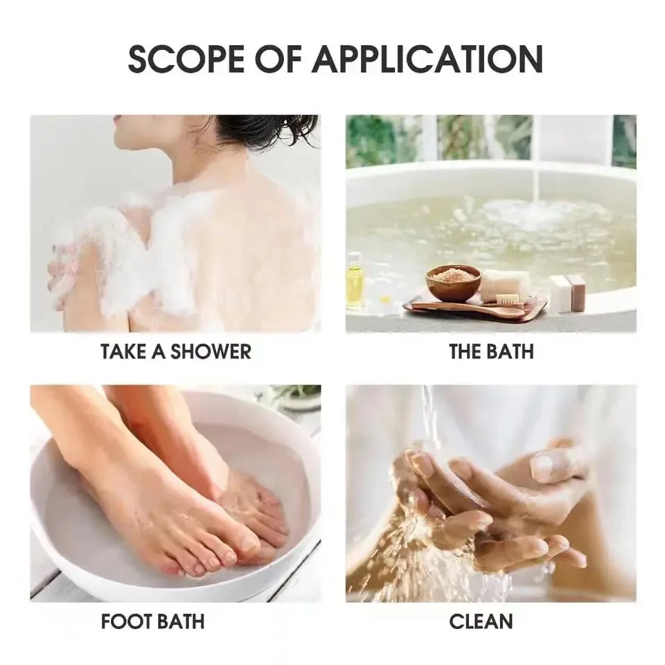 Crystal bath sea salt fragrance solid color tube bath salt dried flower Himalayan salt wholesale