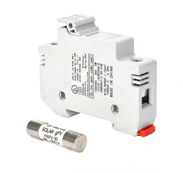 SeanRo солнечный PV Din-рейка держатель предохранителя для плавкого соединения 10*38 мм 1000 в 15 ампер постоянного тока предохранитель 25 А