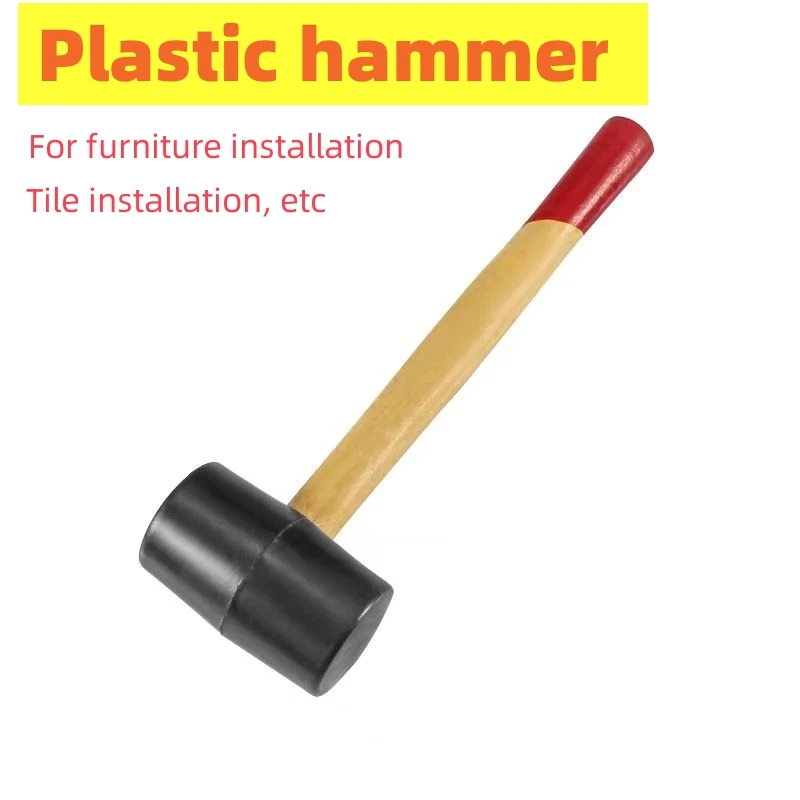 Factory direct selling furniture installation plastic hammer tool construction decoration rubber sledge hammer