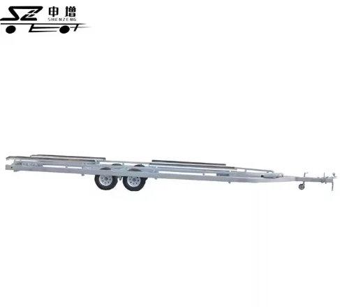 European-Style 2.7t Four-Wheel Two-Axle Folding Boat Trailer Customizable Size