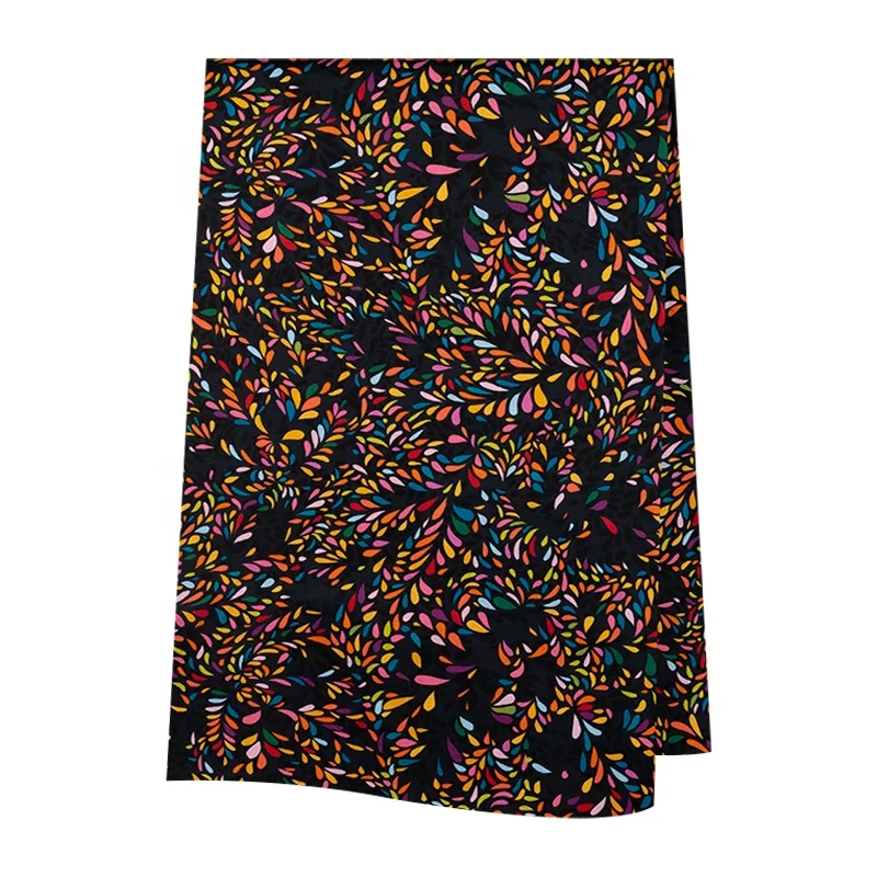 Шелковая атласная ткань с цифровым принтом 100% шелк для платья пижамы 16/19