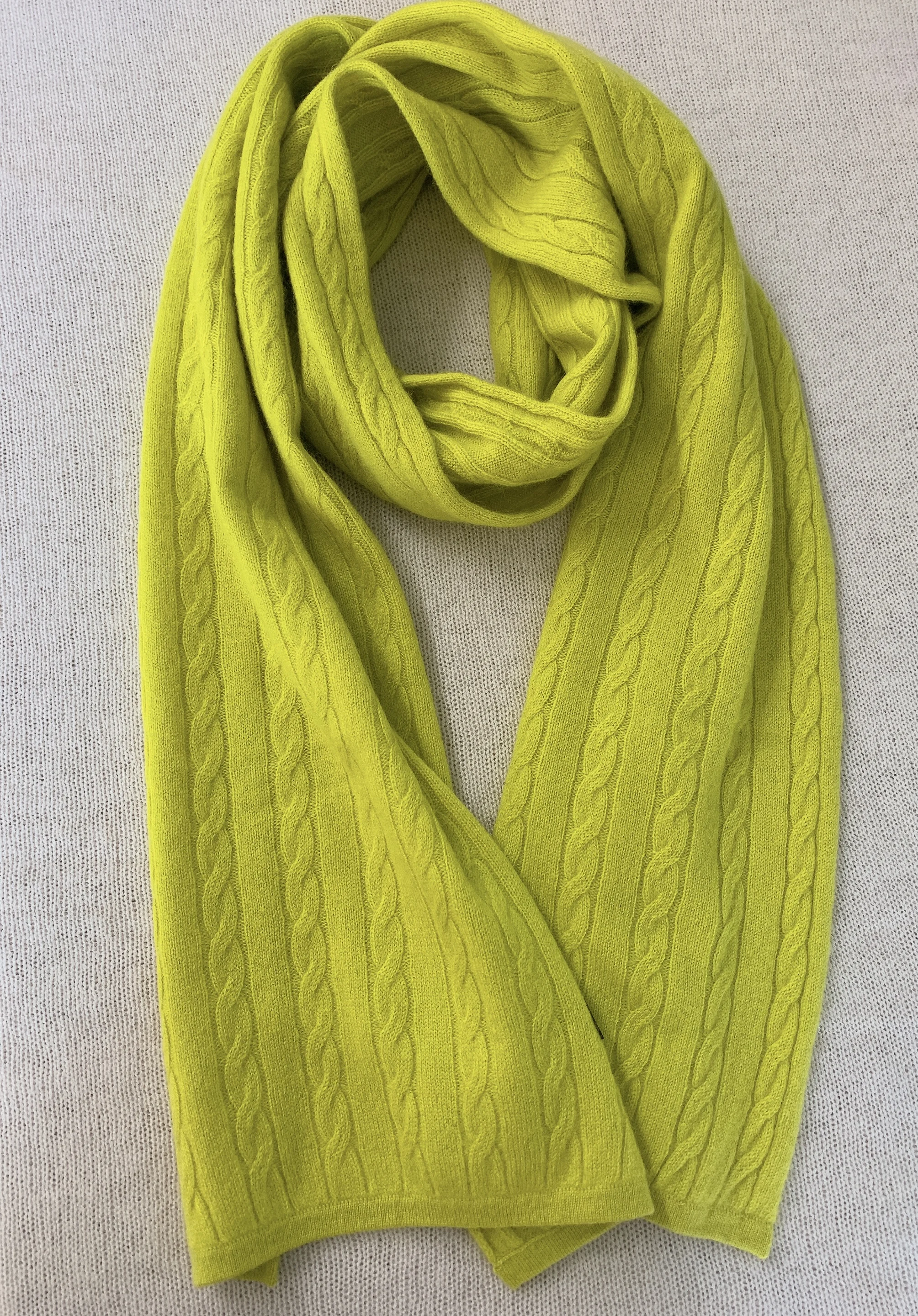 2023 New Design Cashmere  Cable Knitting Scarf Casual Custom for Women