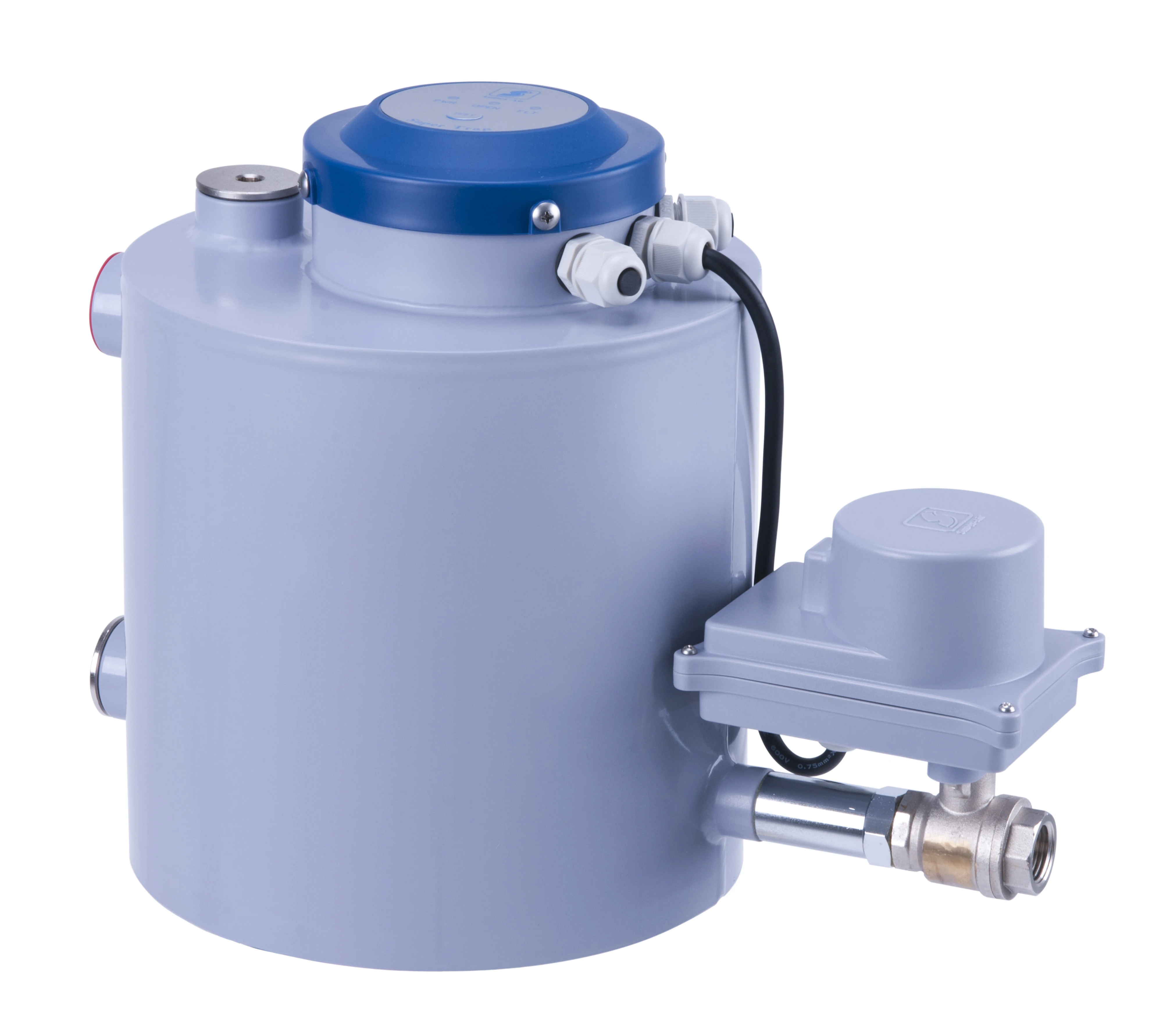 Zero Air Loss Ball Valve Stainless Steel Automatic Condensate Drain with Counter for Compressed Air System