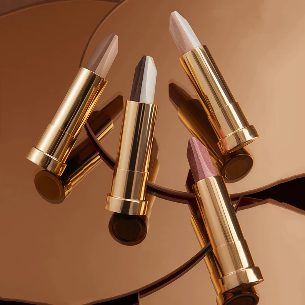 Private Label Luxury Lazy Vegan Cream Shimmer Double Color Eyeshadow Makeup Pen Two Tone Eye Shadow Stick