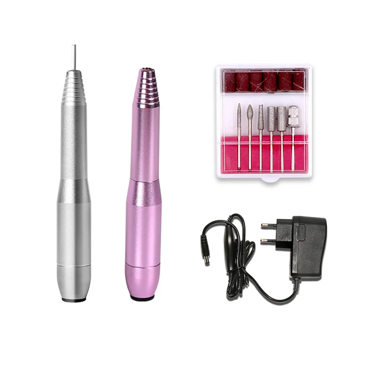 7-Pack Nail Drill Bit Set Tungsten Carbide Acrylic Nail File Manicure and Pedicure Drill Bits with Nail Drill Set