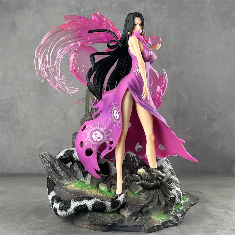 Bot 38CM One Pieces Figures Boa Hancock Anime Figure Gk Statue Boa Hancock Figurine Model Doll Pvc Ornament Collection Toys Gift