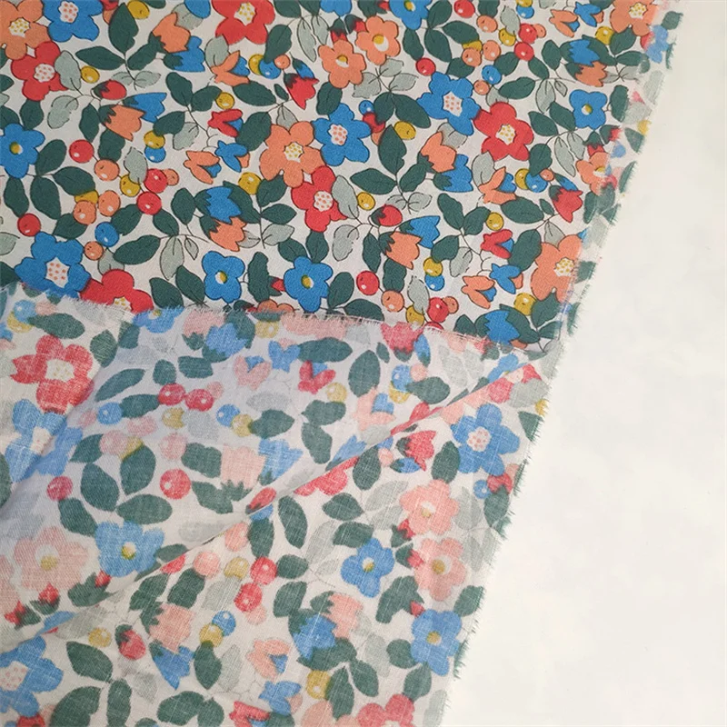 hot sale custom printed TC poplin floral printed polycotton fabric for garment and hometextile