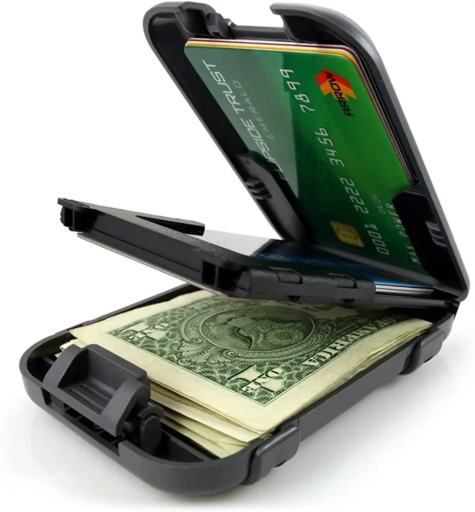 
customize Wallets Flipside 4 RFID Blocking Wallet for Men with Removable Money Clip - Slim, Secure and Crush Resistant 