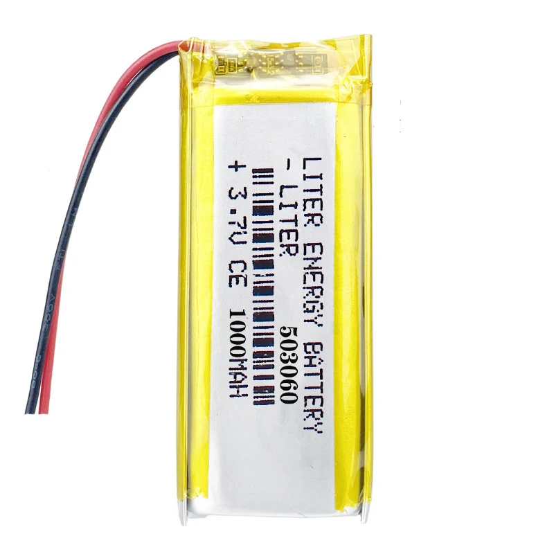 Пользовательский литий-полимерный аккумулятор 503060 lipo 3 7 V