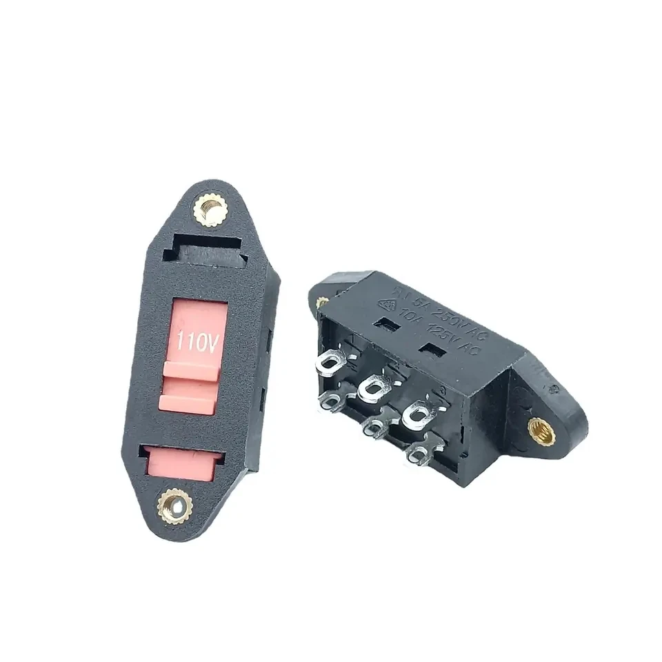 Переключатель напряжения 110 В в 220 В 6-контактный двухрядный слайд-переключатель