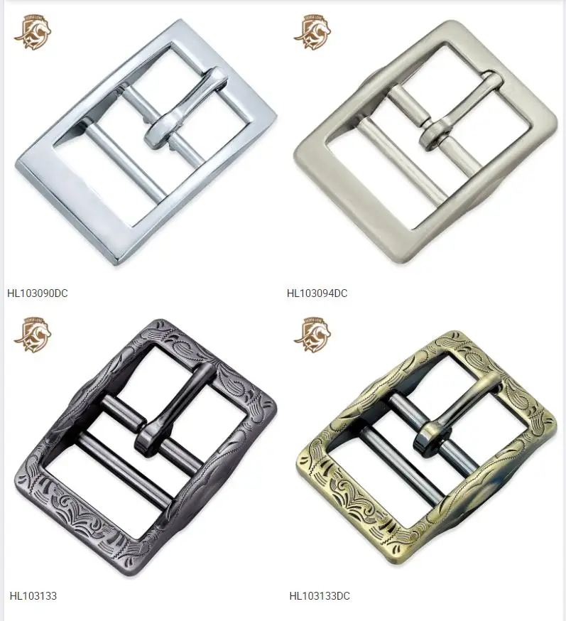 HL103009ST Pin Buckle Rectangle Double Bar Pin Buckle Square Pin Buckle
