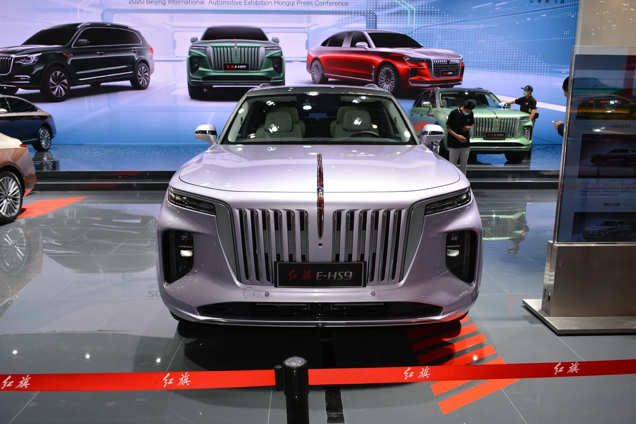 Uzbekistan в наличии Hongqi E-hs9 новые энергетические транспортные средства Электрический 7-местный новый автомобиль Ev