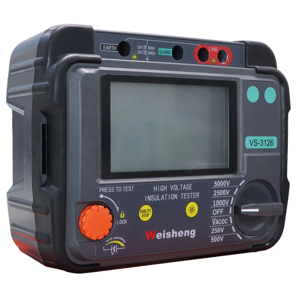 
Factory Price Handheld High Voltage Ohm Meters 10kV Insulation Resistance Tester Price Insulation Resistance Megger 